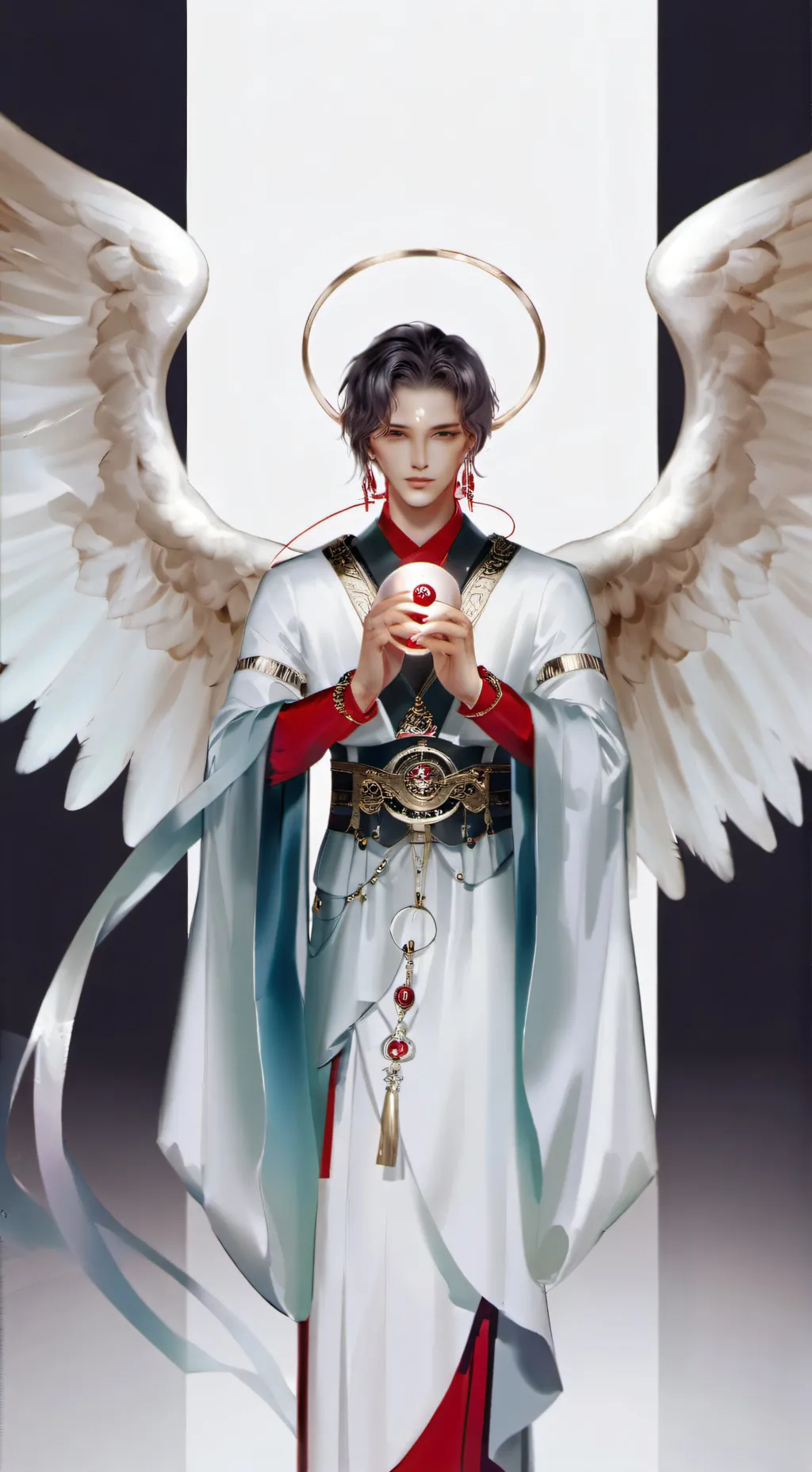 ai character: seraphim angel👁 background