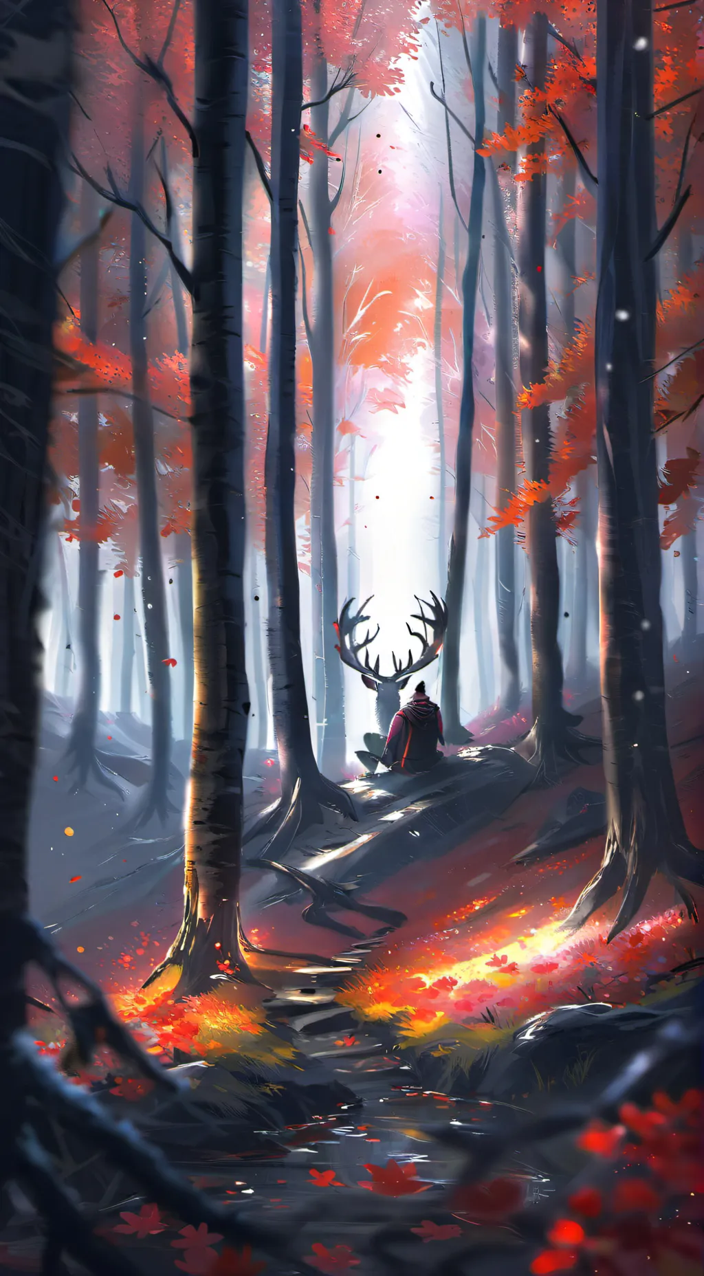 ai character: 99 nights forest background