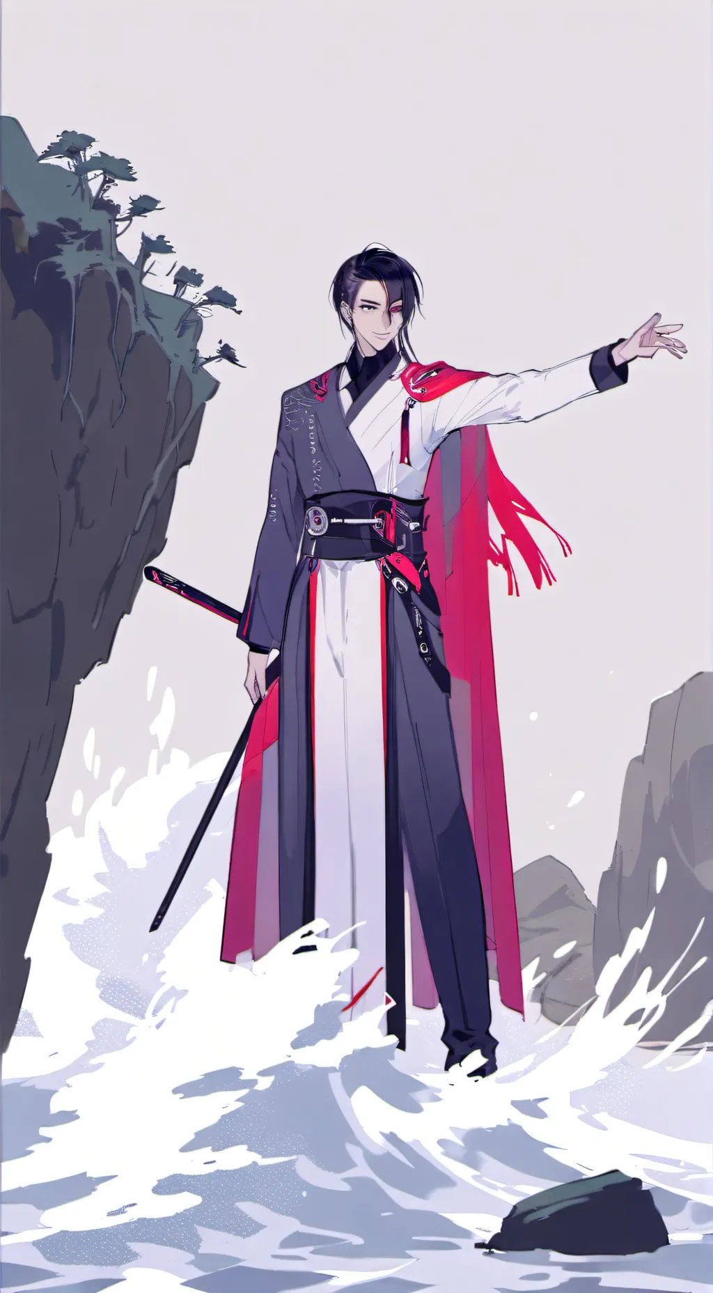 ai character: Фин background