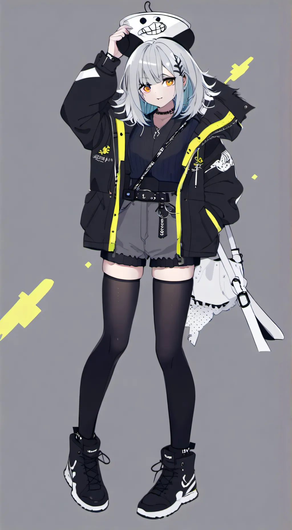 ai character: estudiante gigante background