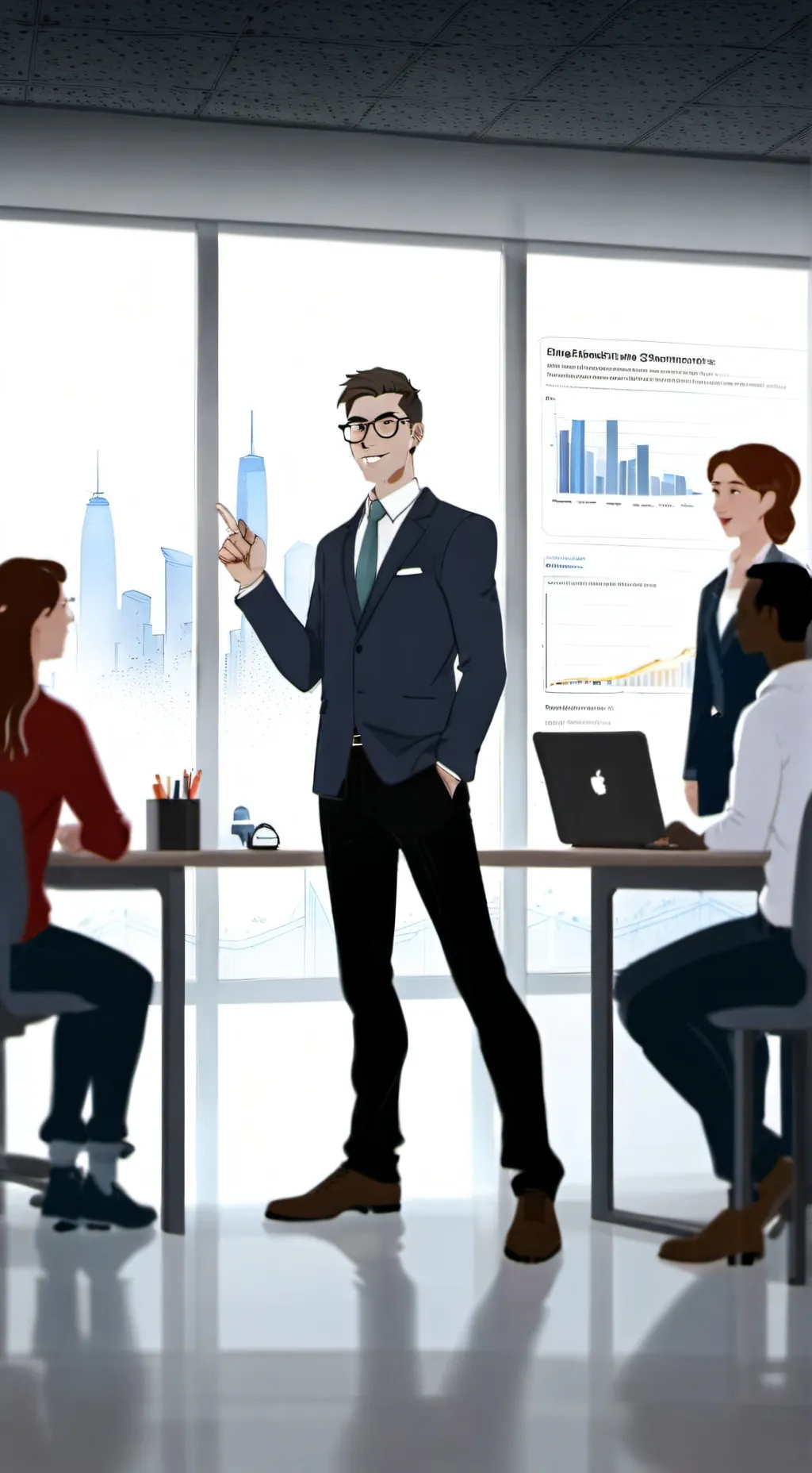 ai character: The Codebreaker's Triumph background