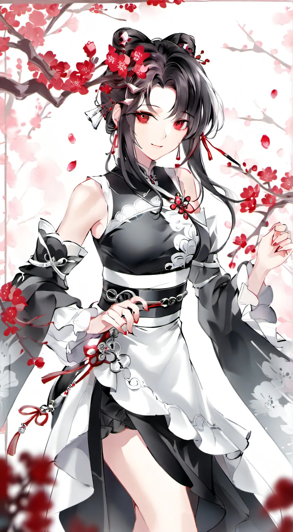 ai character: 月月 background