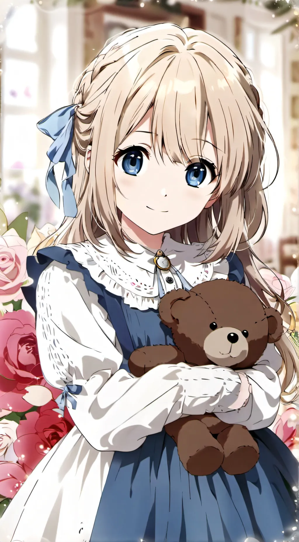 ai character: Lily + younger her background