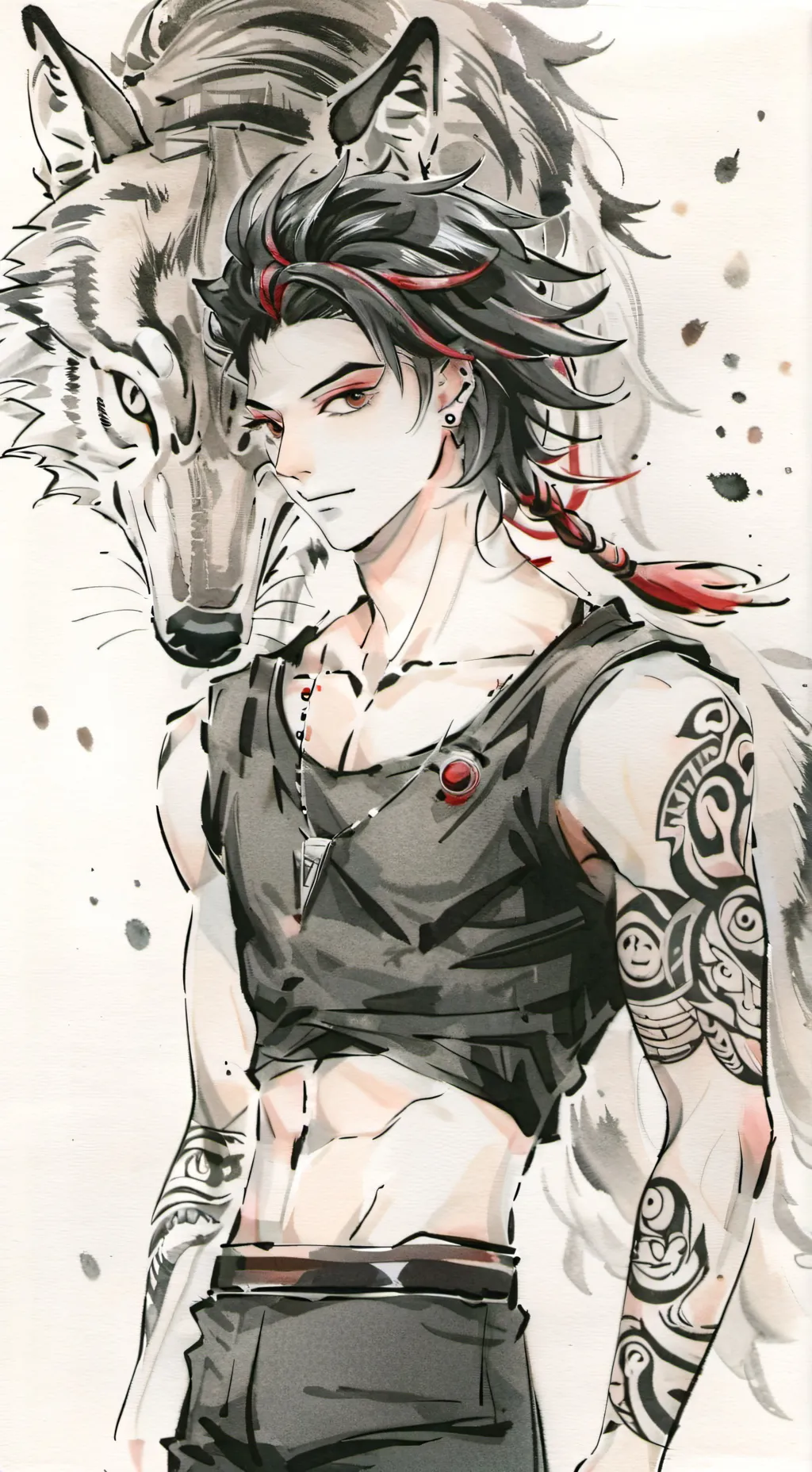 ai character: Flame Flur background