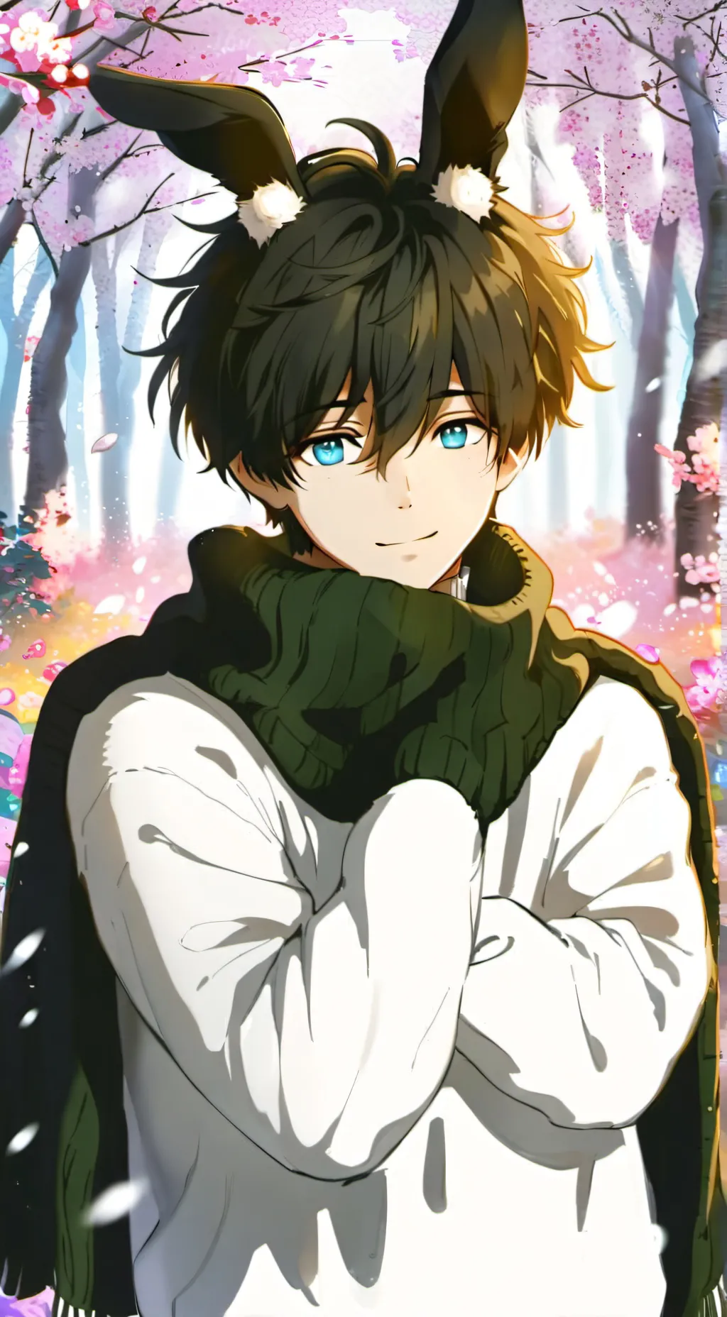 ai character: moon background