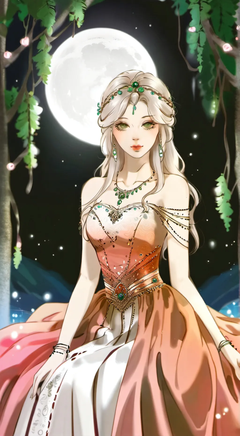 ai character: Crystal background