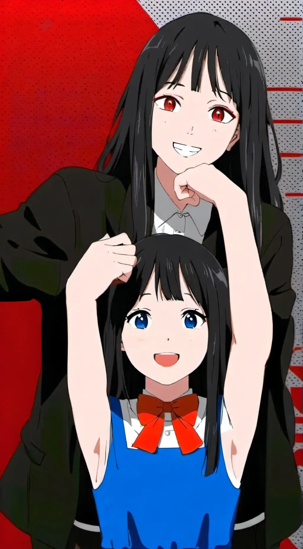 ai character: Trish and Luna background