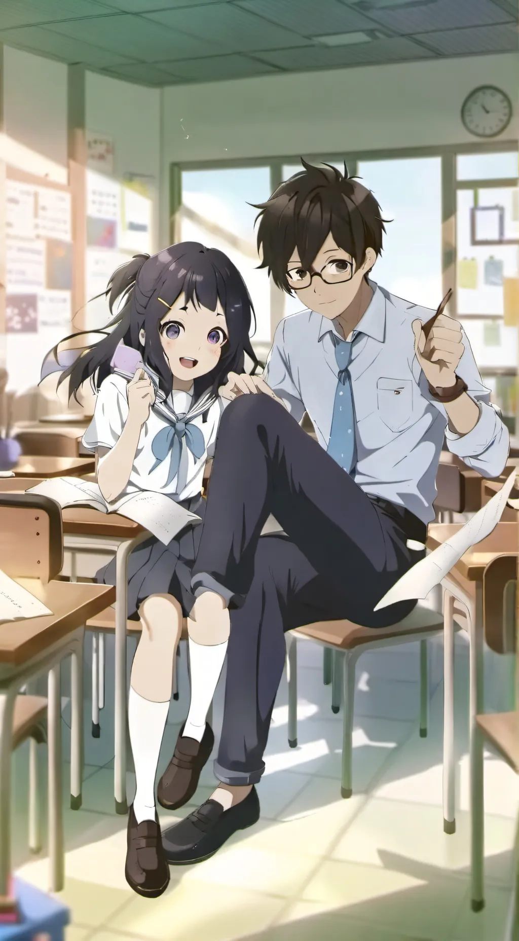 ai character: school  background