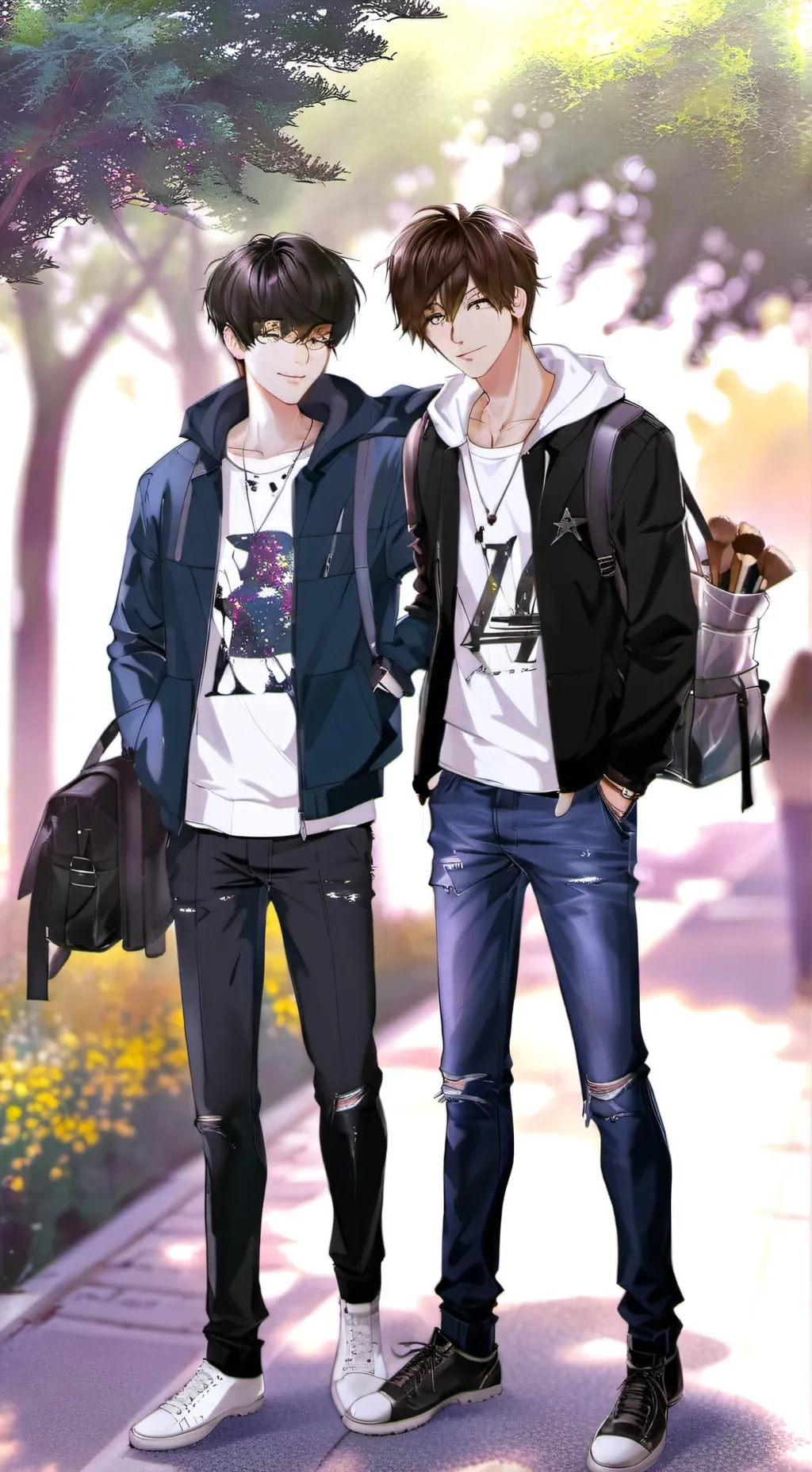 ai character: Tommy and Quwen  background