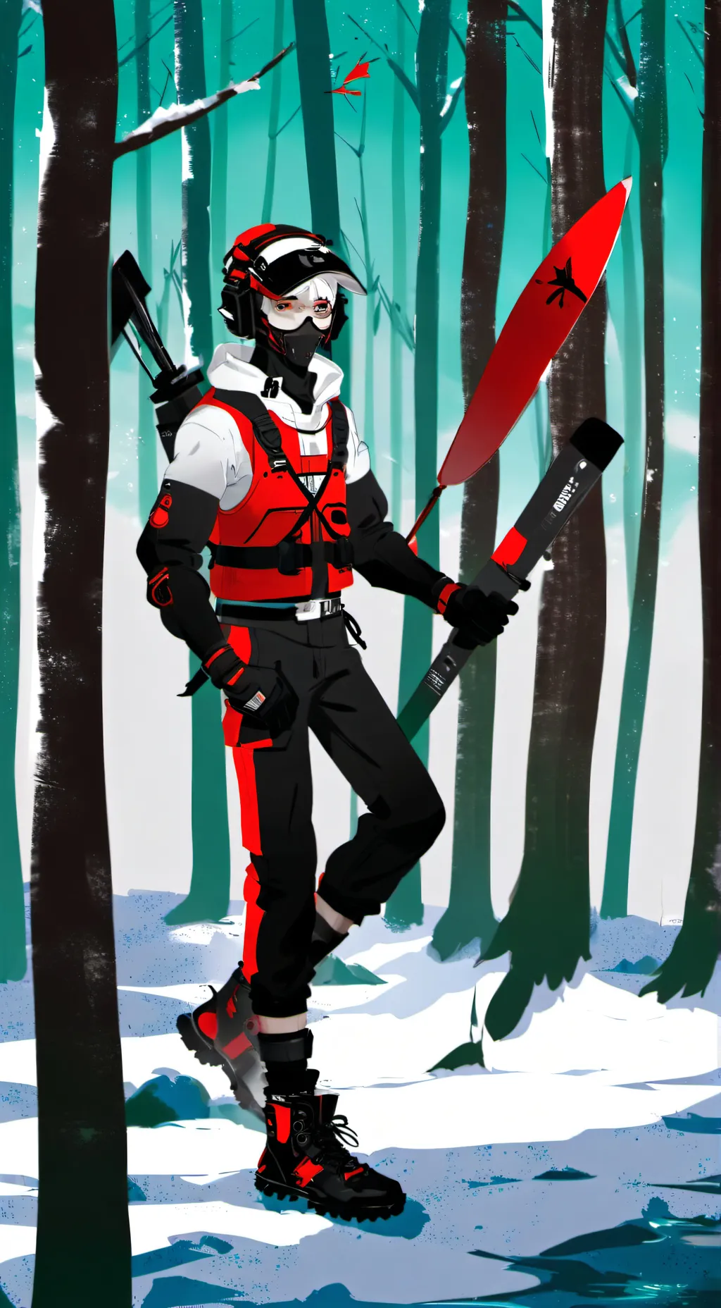 ai character: mha en skibi toilt background