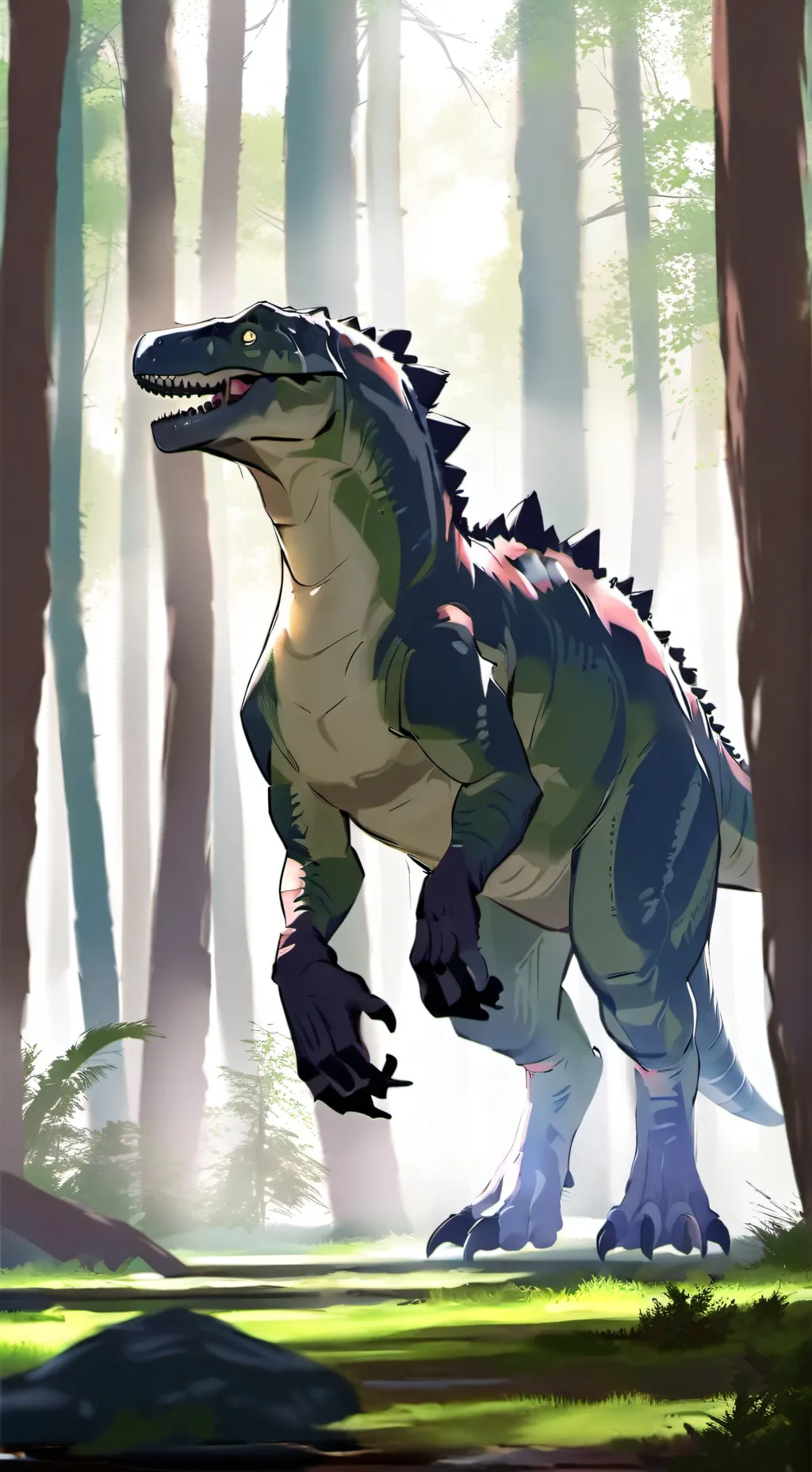 ai character: dino background