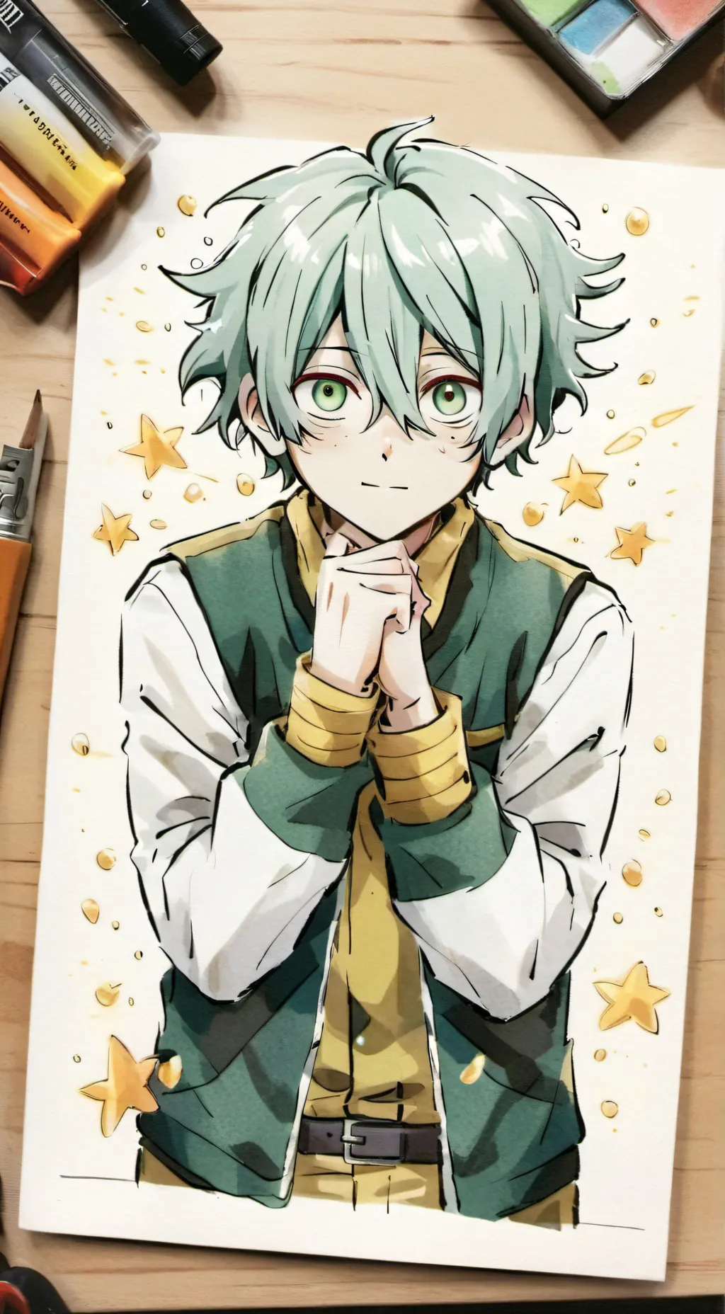 ai character: 💚-DEKU-💚 background