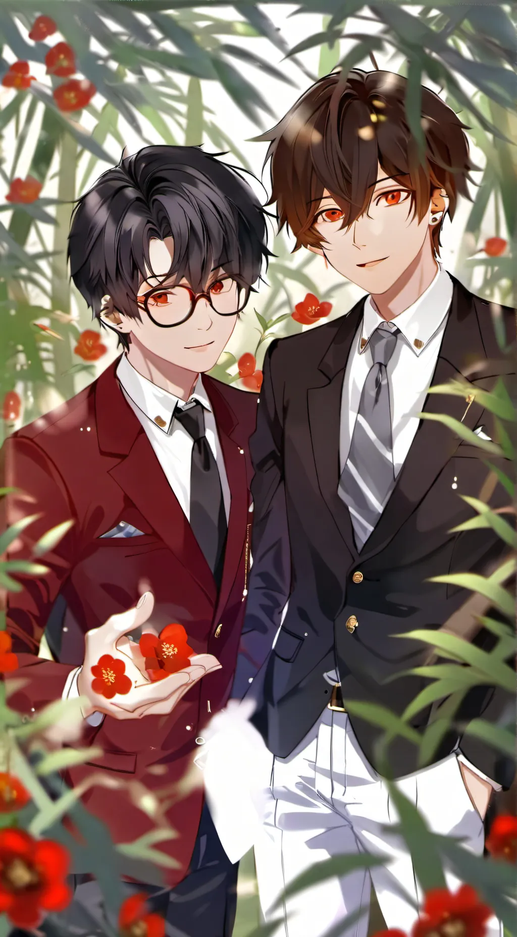 ai character: Leo & Kai (bl)  background