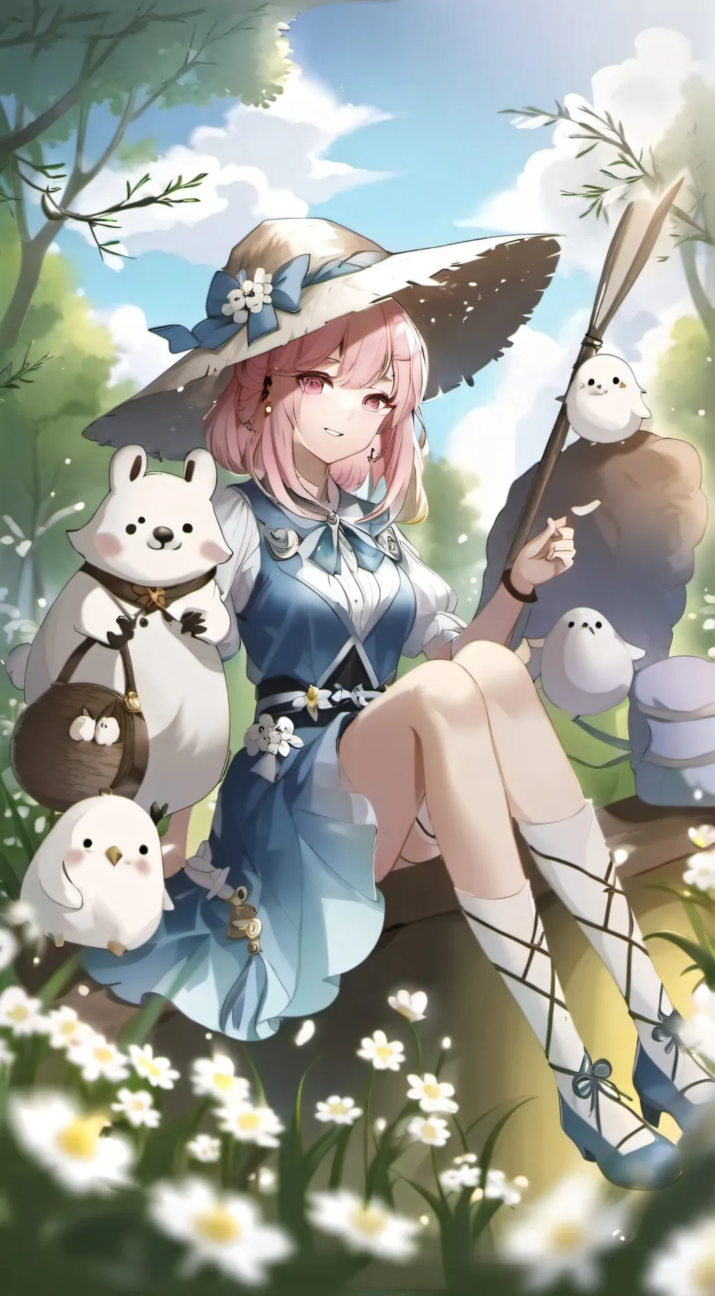 ai character: Эмма  background