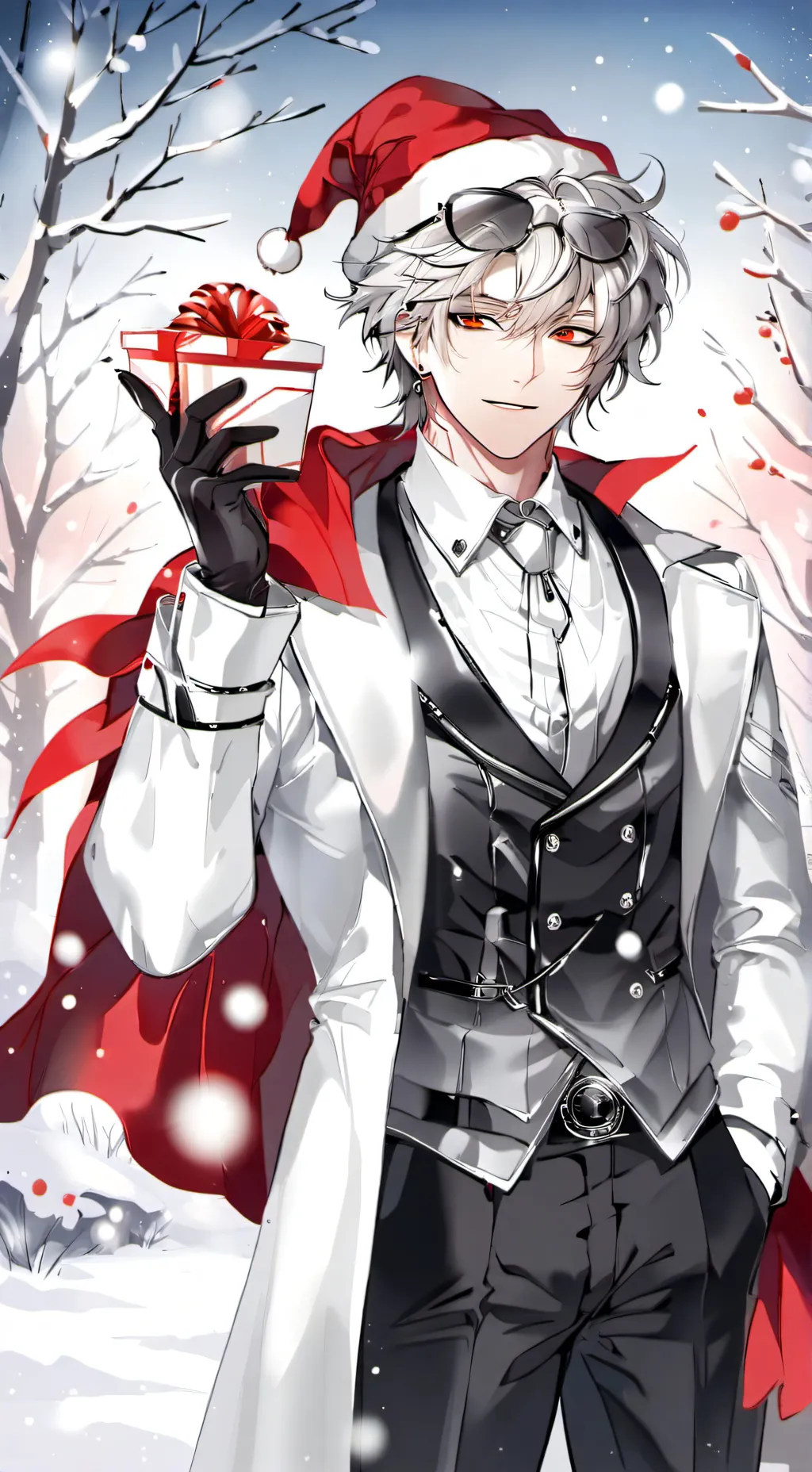 ai character: santas elf background