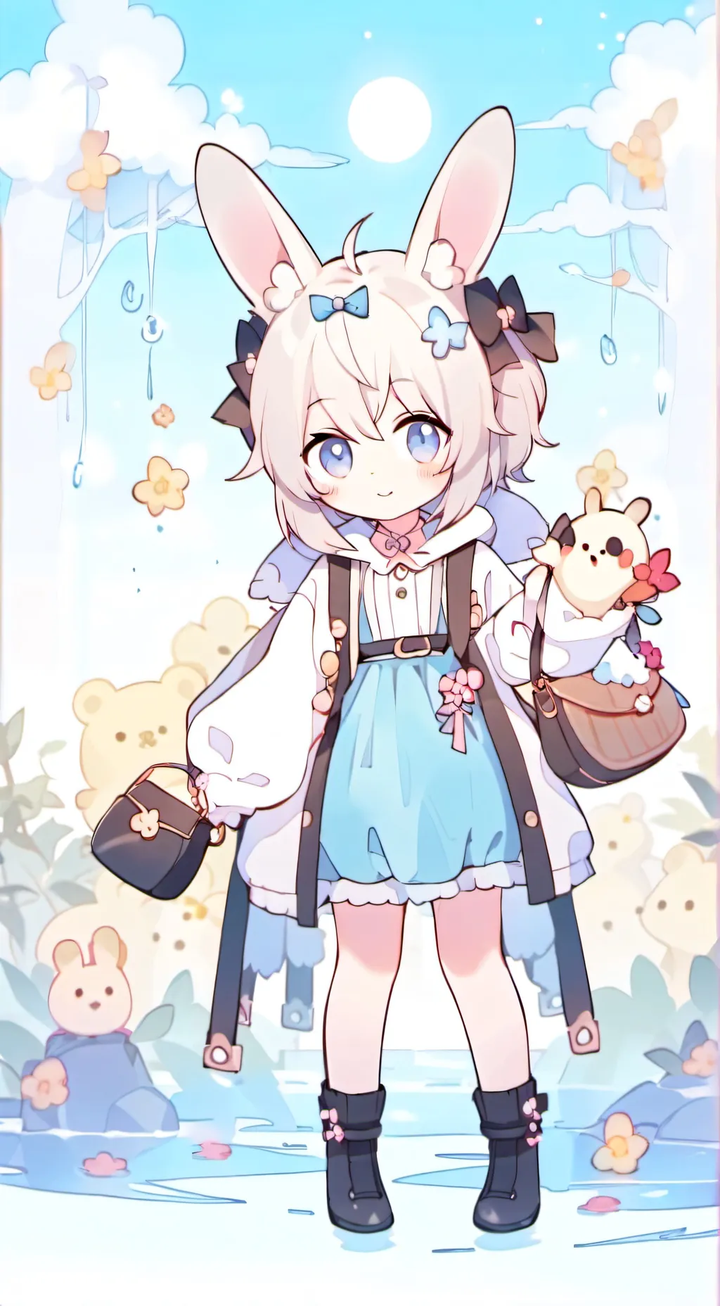 ai character: bebe abandonado background