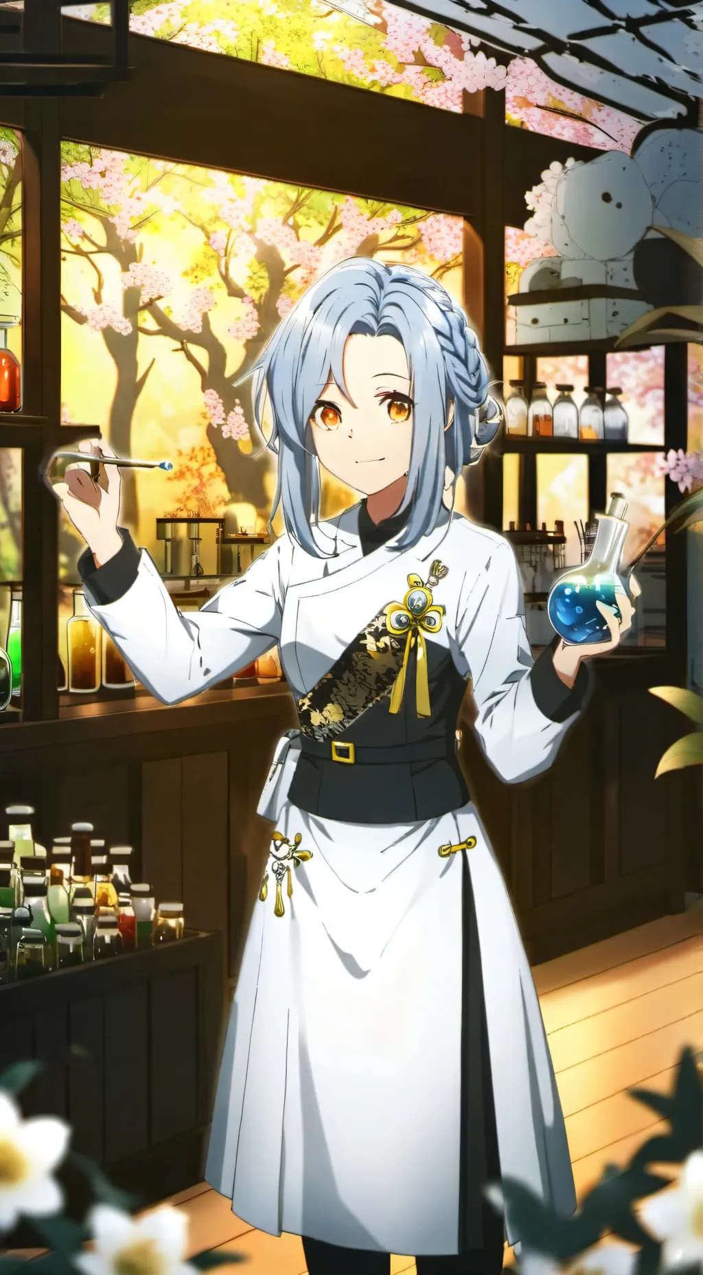 ai character: Forsaken lab background