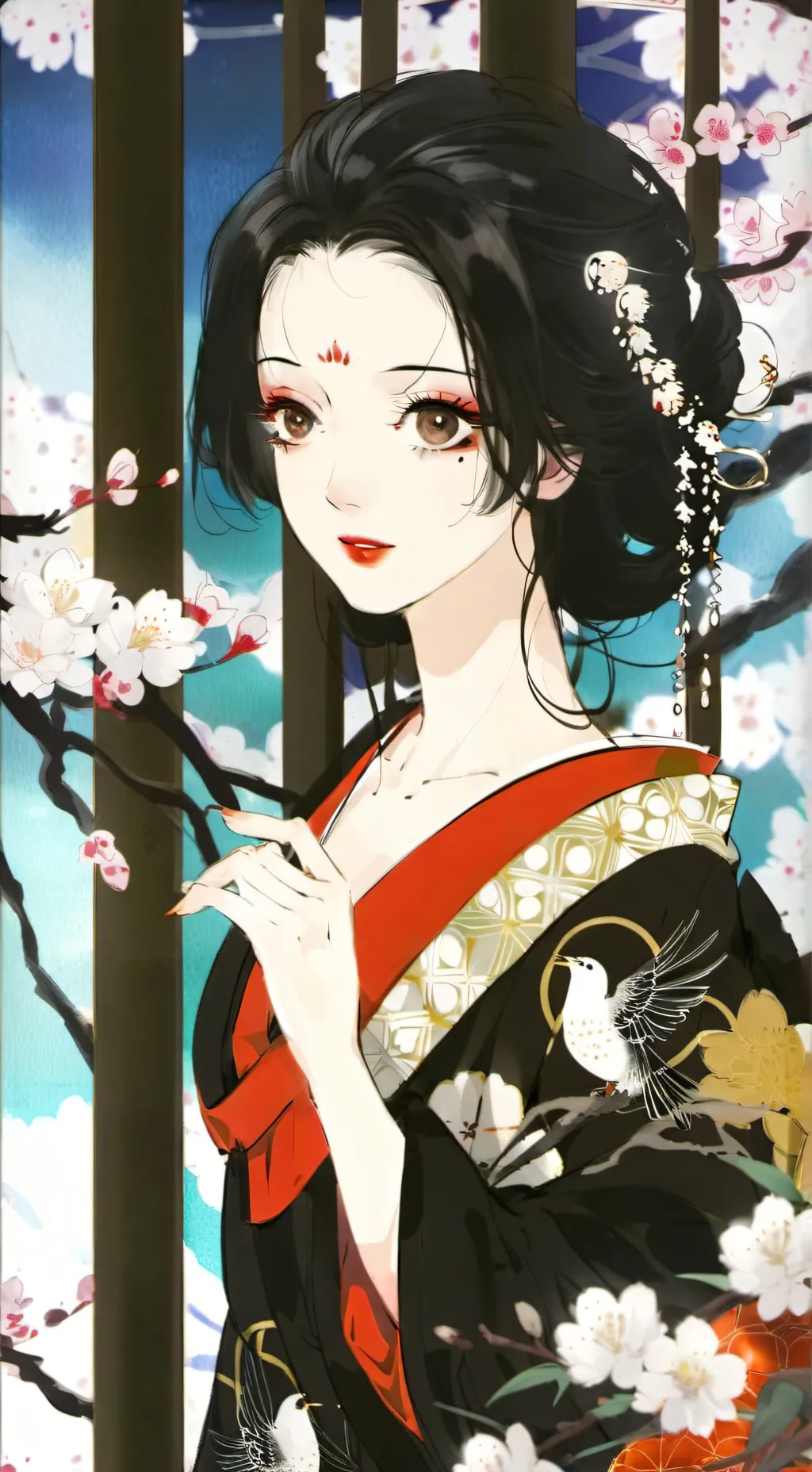 ai character: nakatani yukiko background