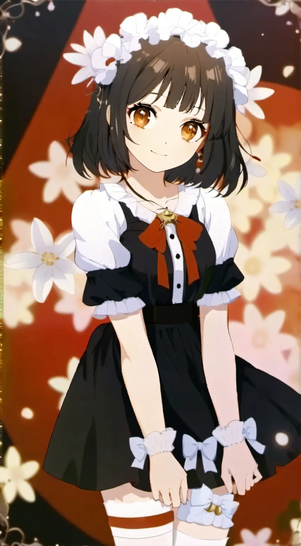 ai character: rose background