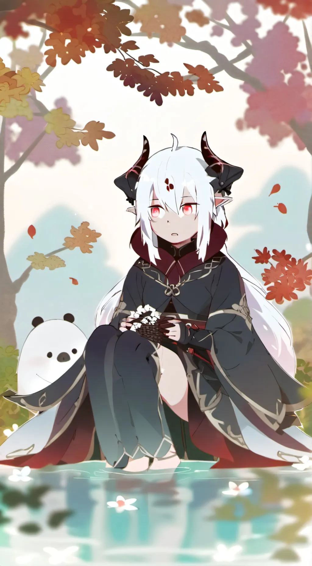 ai character: Muzo sirvienta background