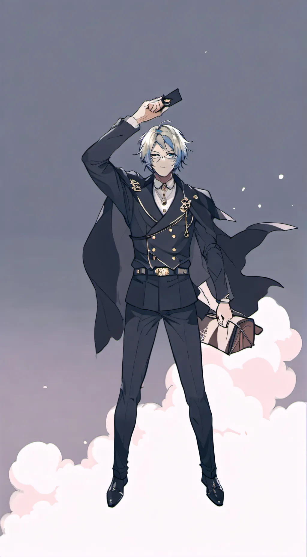 ai character: Maestro de magia  background