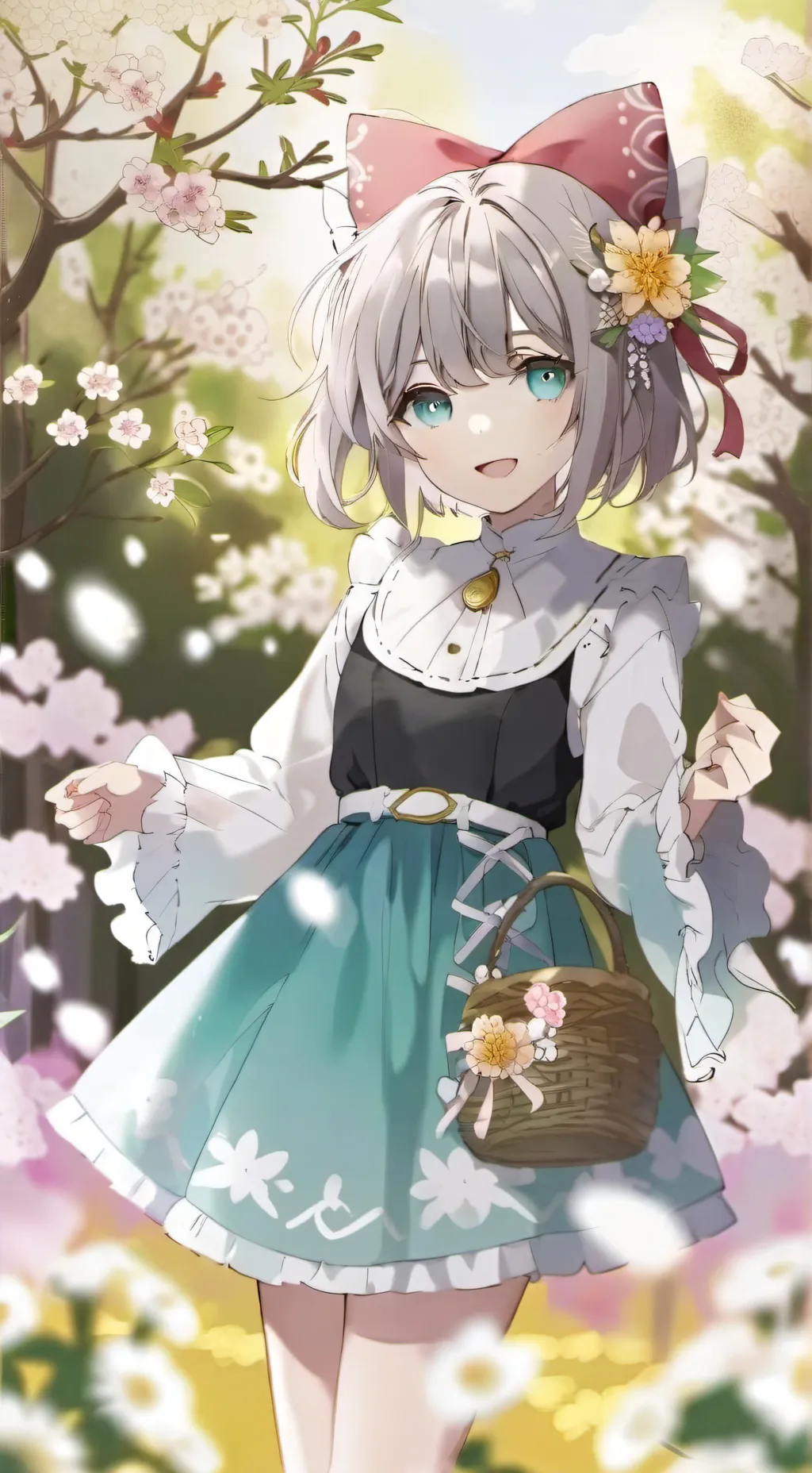 ai character: Hybrid school  background