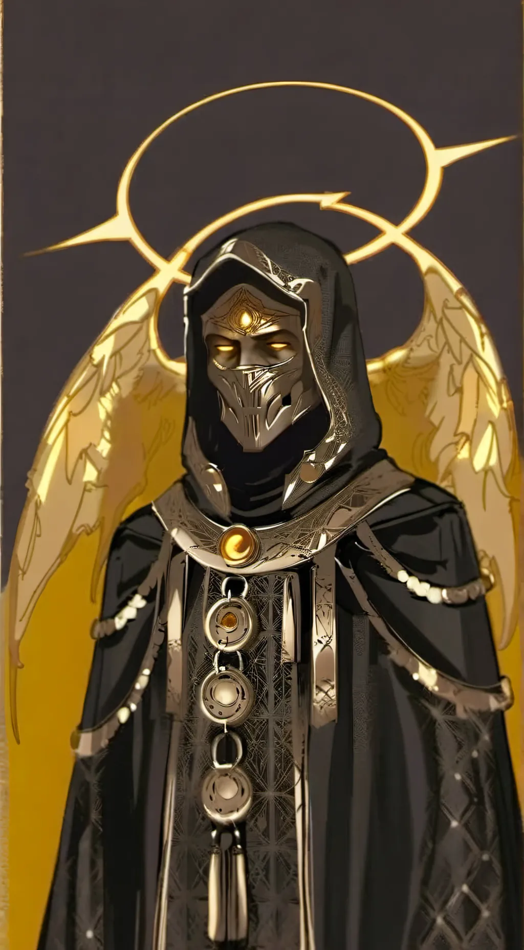 ai character: 🖤Buildermon💛 background