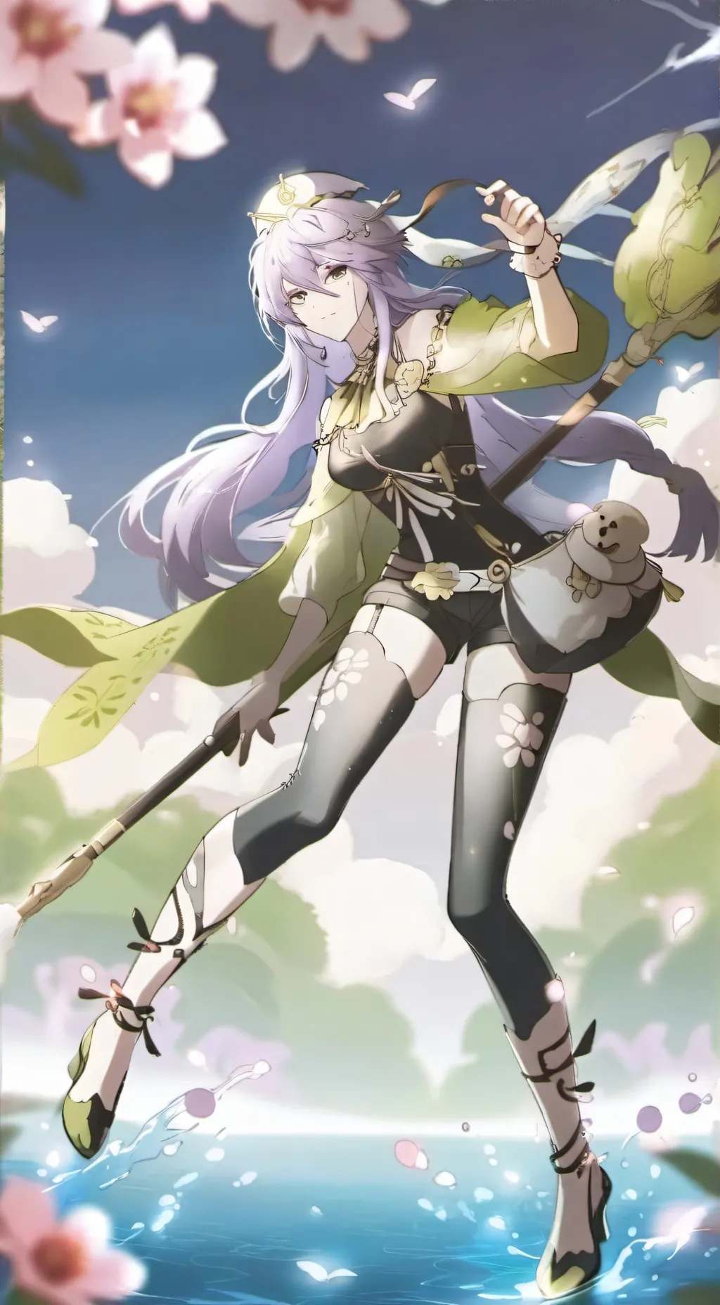 ai character: Mha cheater bakugo background