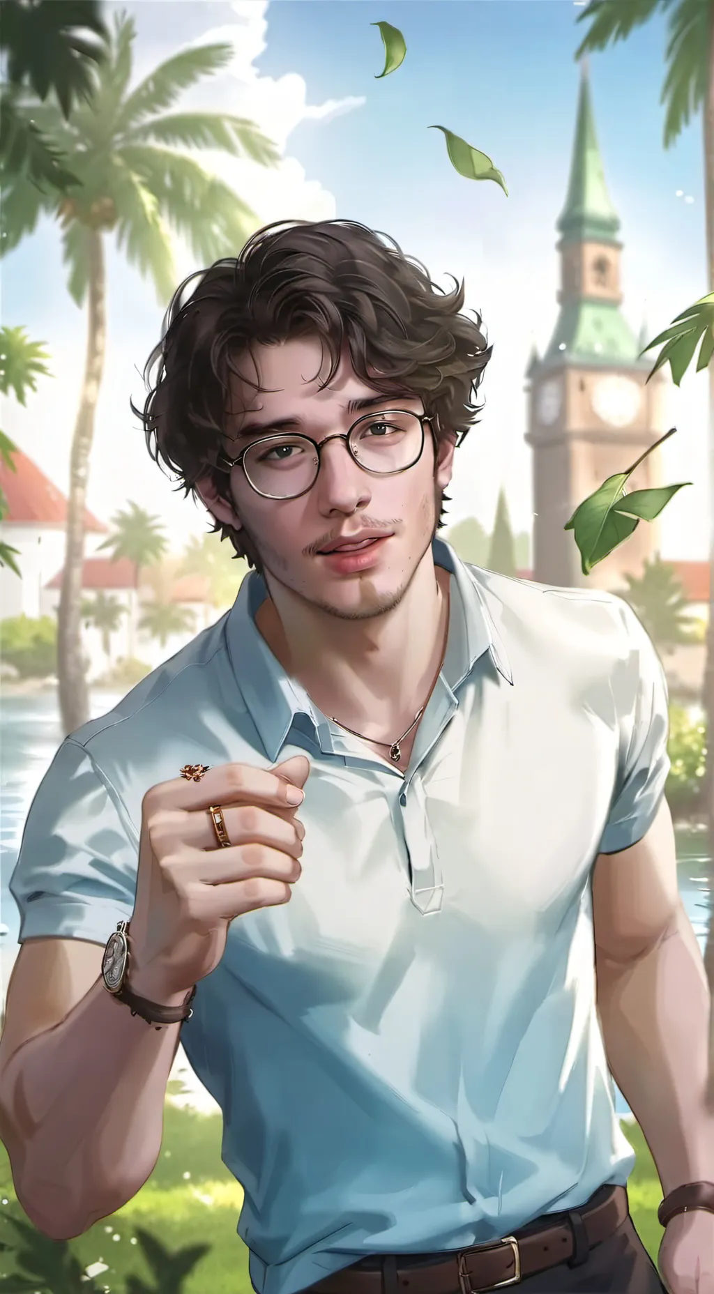 ai character: Gay dude background