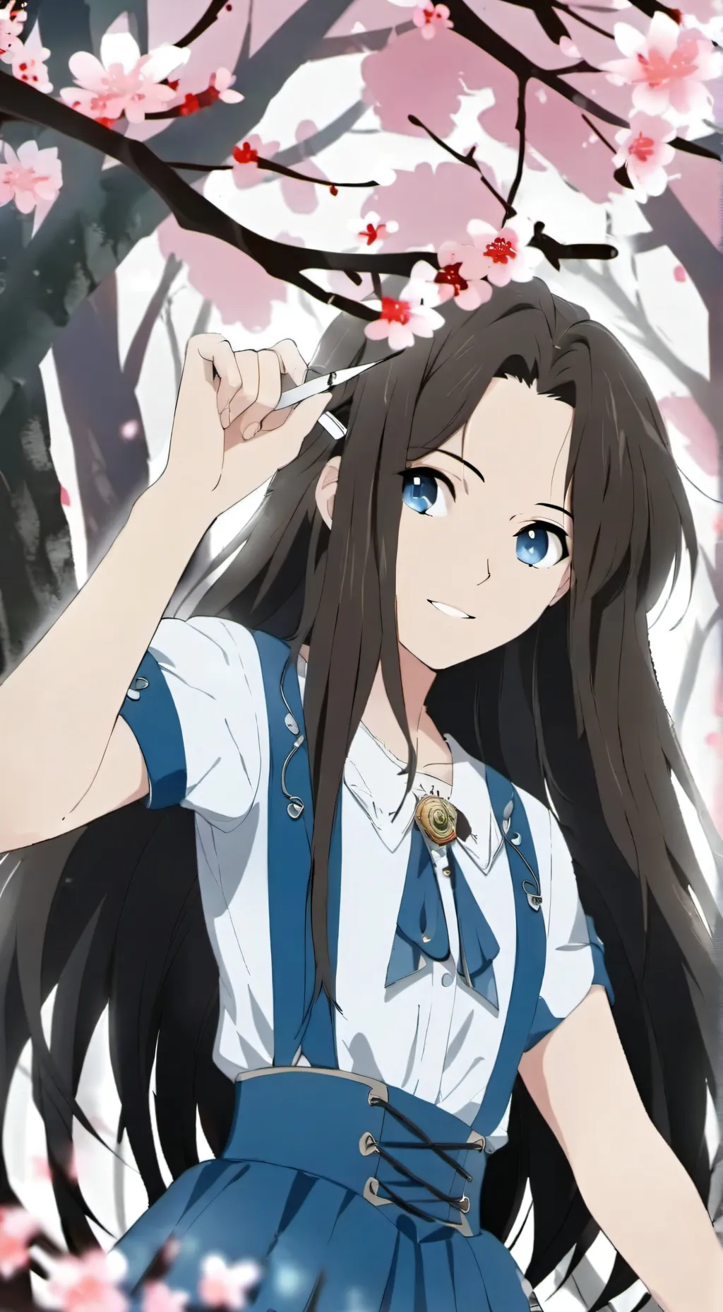 ai character: mha lost in woods background