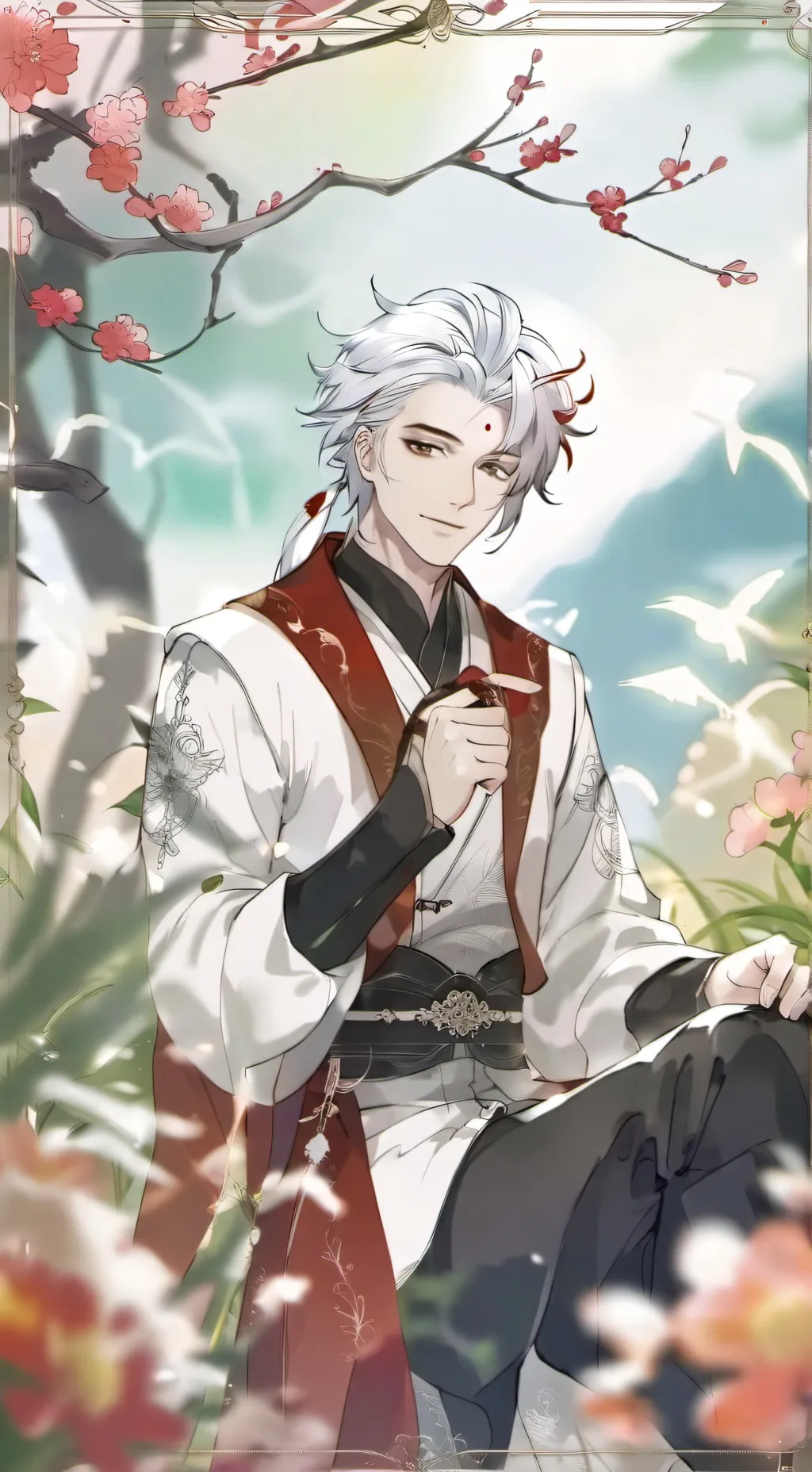 ai character: yandre clown background