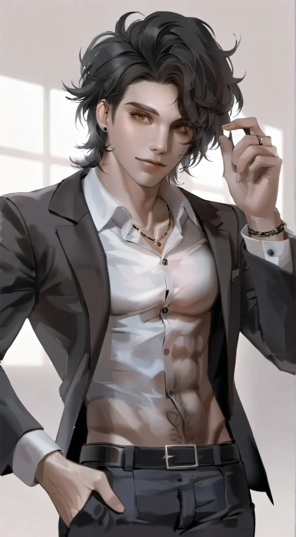 ai character: Alex luna García  background