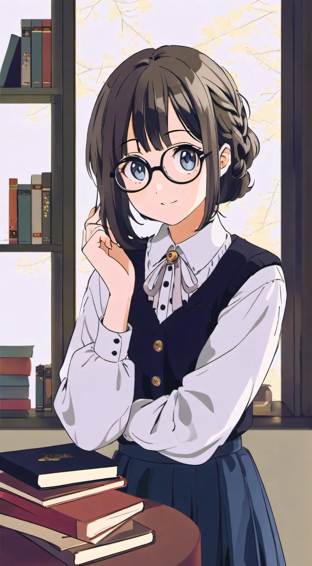 ai character: nerd background