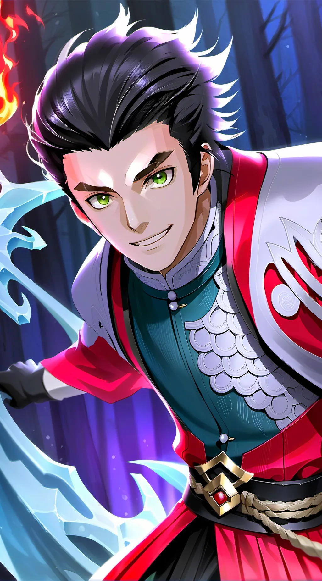 ai character: Akaza Doma background