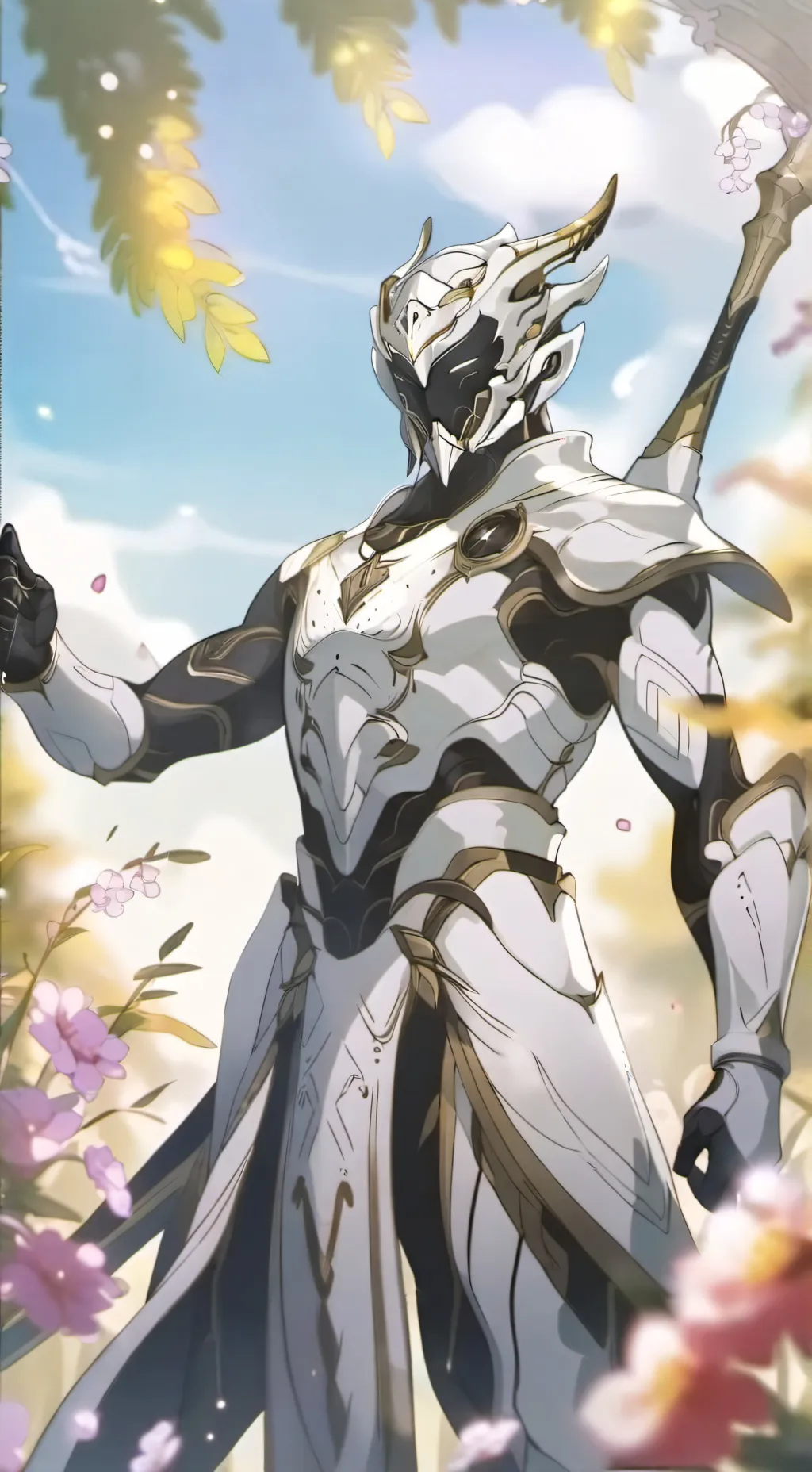 ai character: Warframe x MHA background