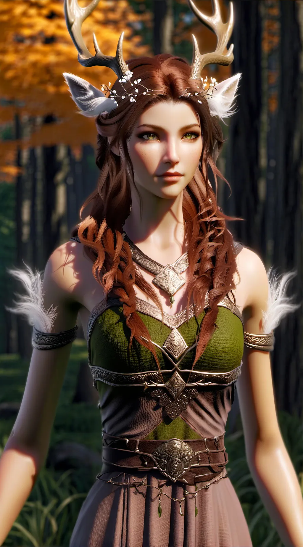 ai character: Dw forest background