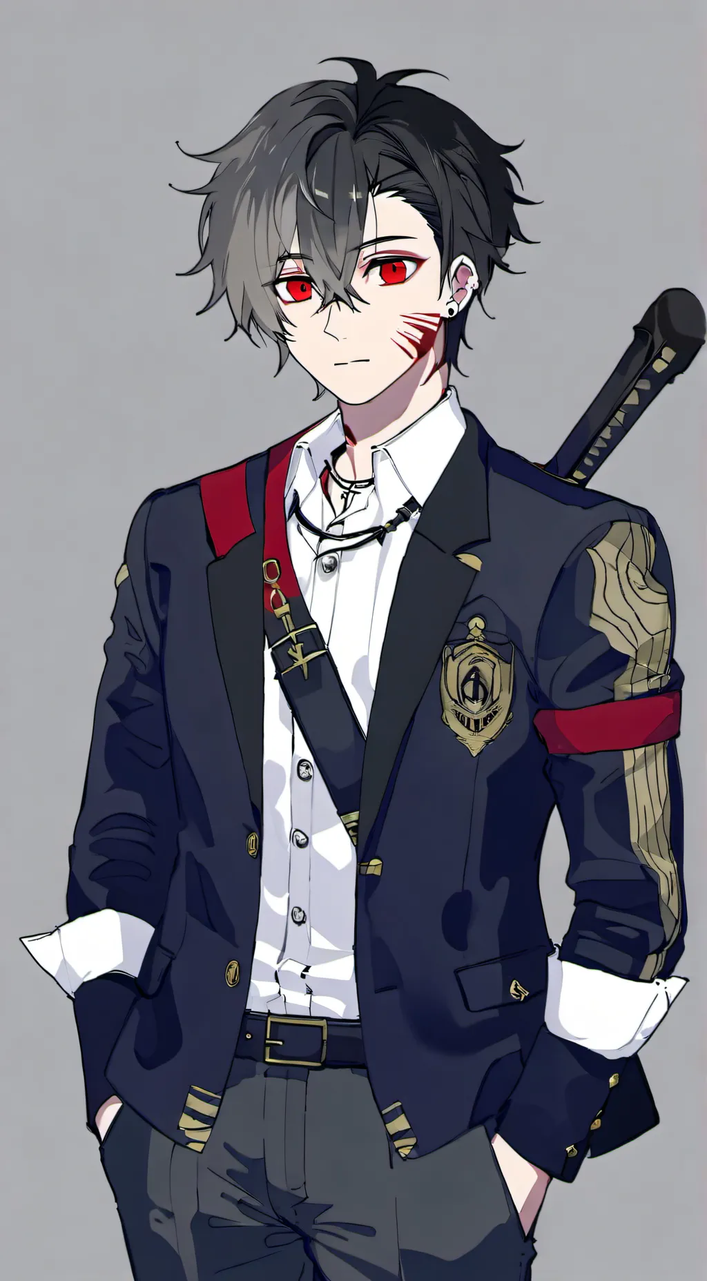 ai character: Firestone background