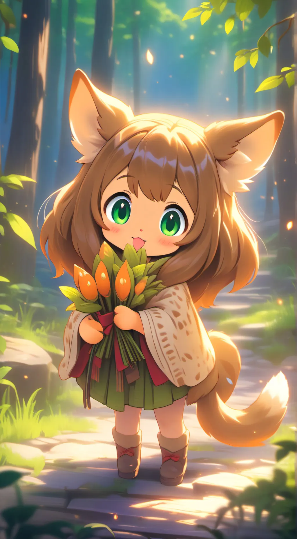 ai character: Dappled Spirit Kit background