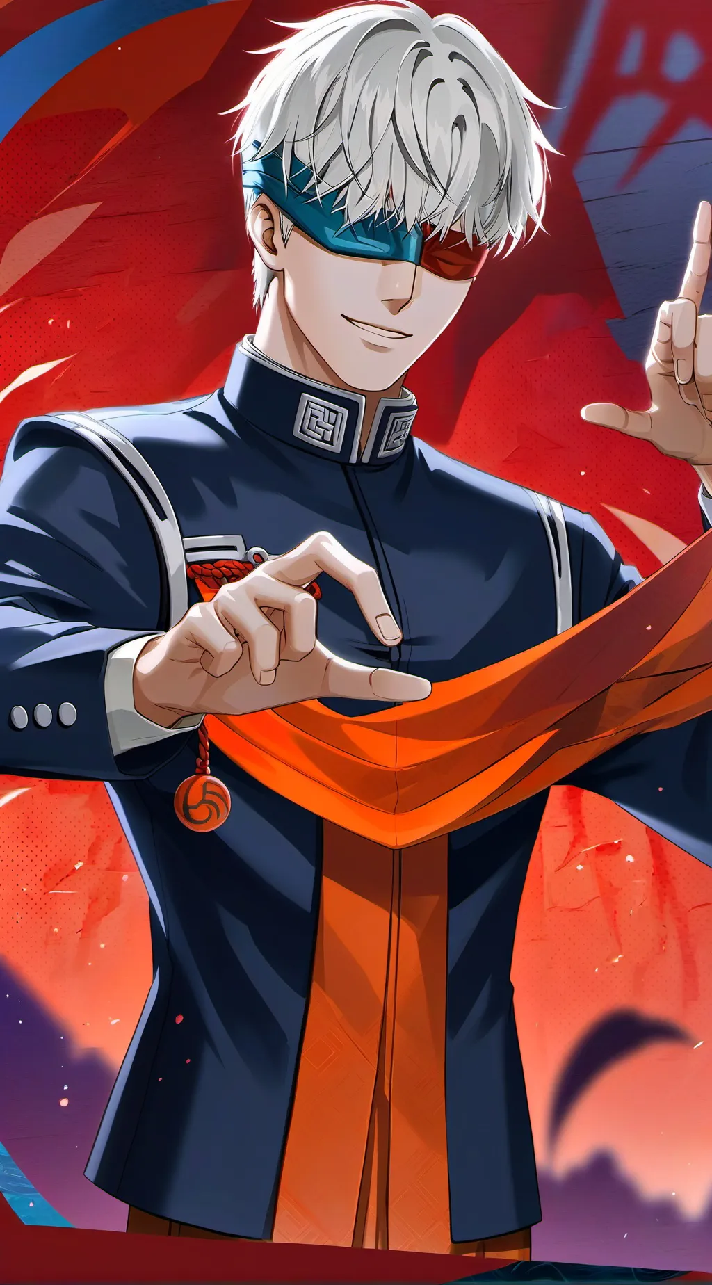 ai character: Gojo Satoru background