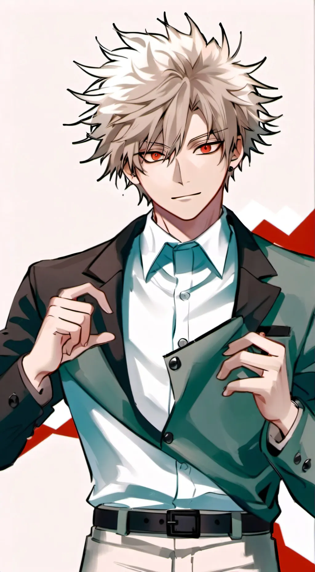 ai character: Katsuki Bakugo background