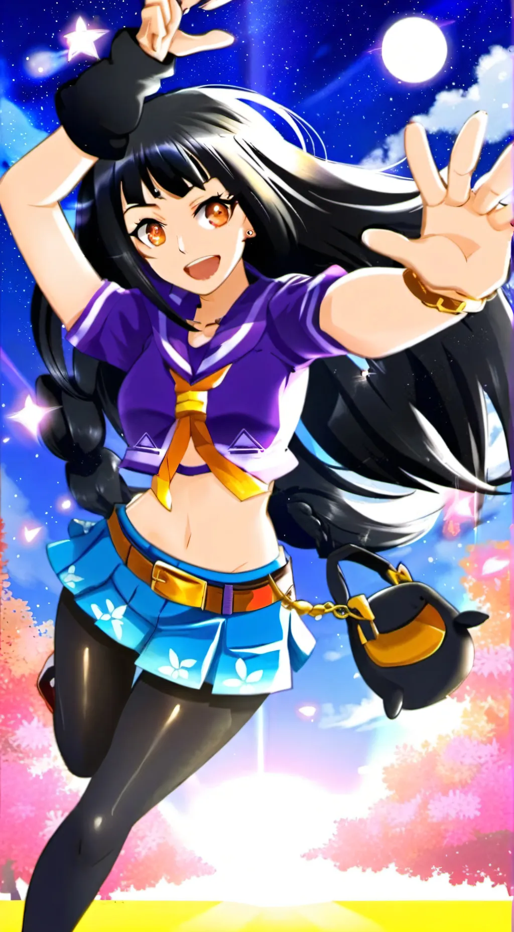 ai character: Luna background