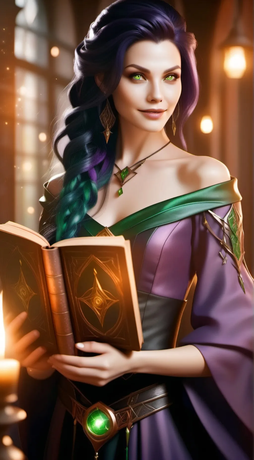 ai character: Aurora Nightshade background