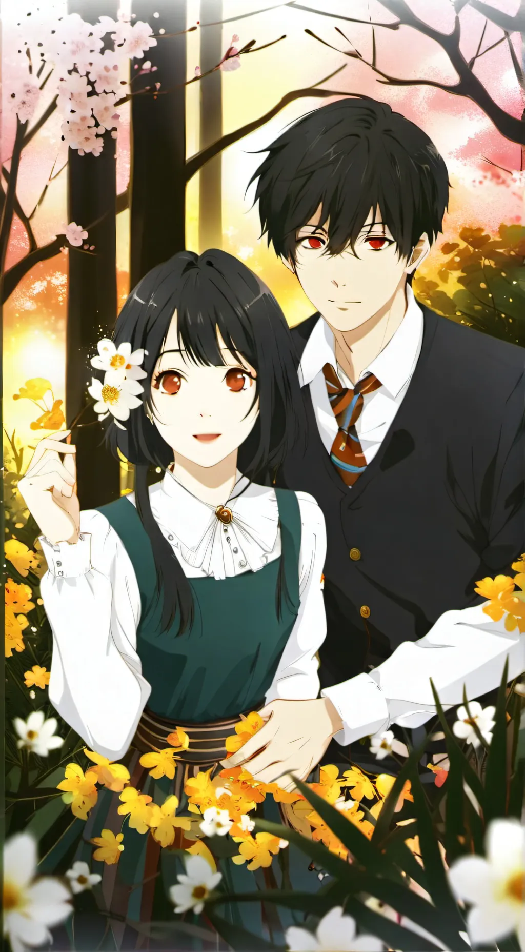 ai character: secret couple  background