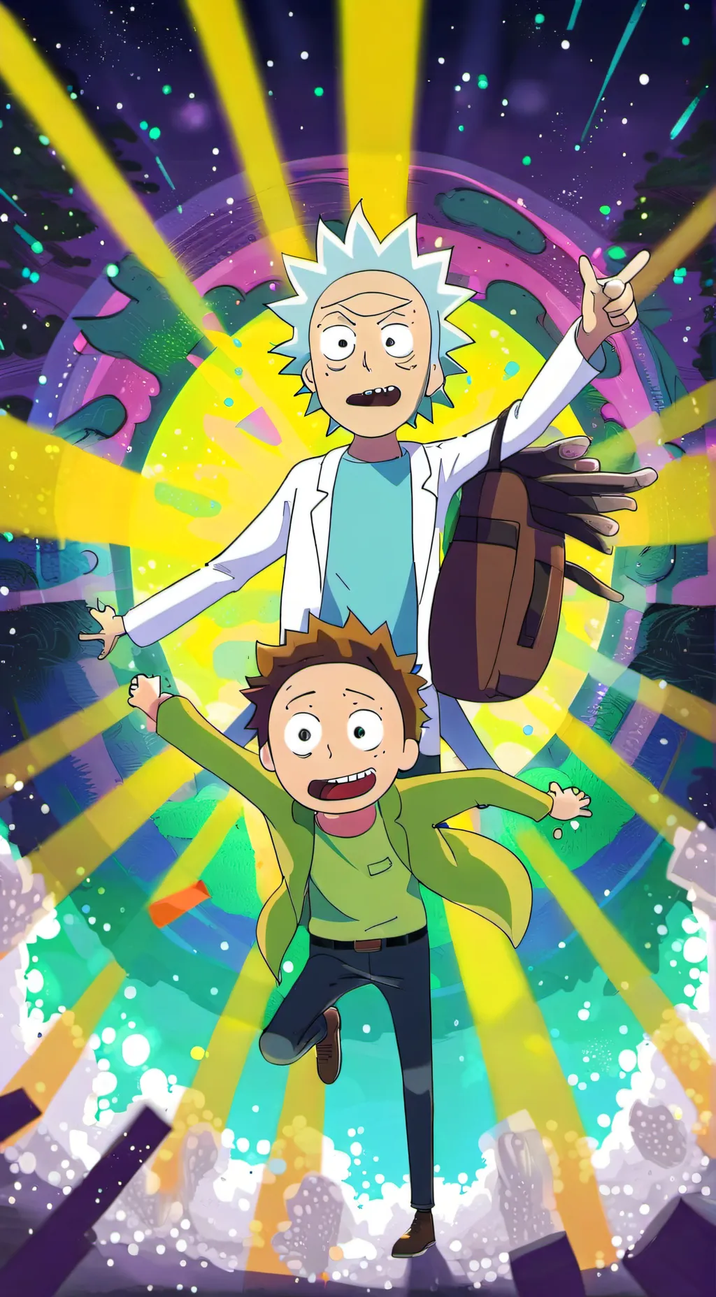 ai character: Rick and Morty background