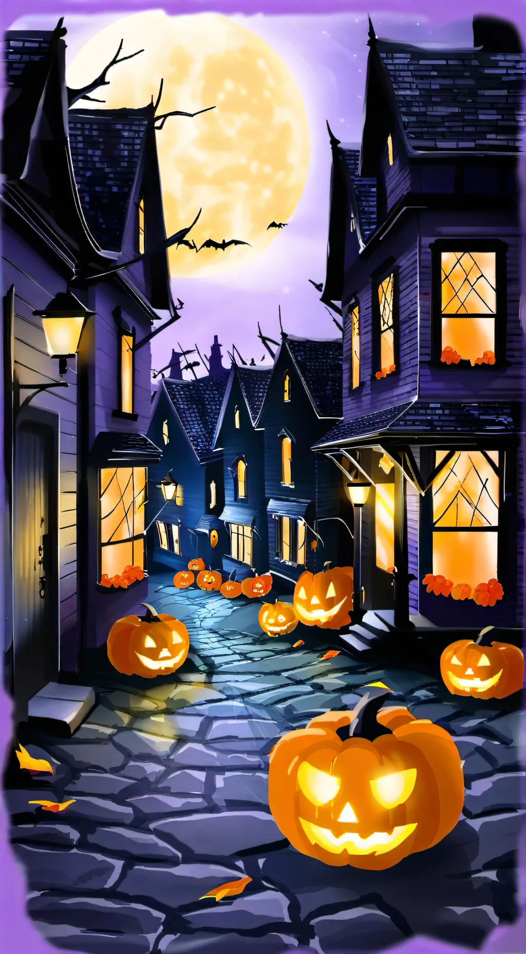 ai character: Trick r Treat background