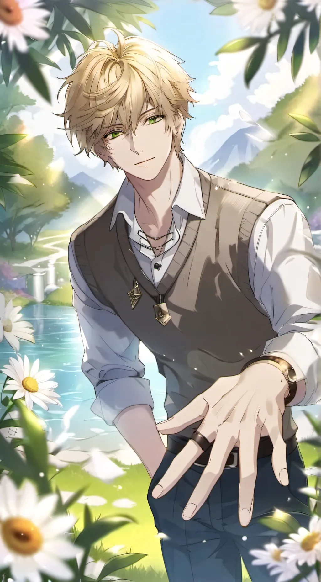 ai character: Oliver  background