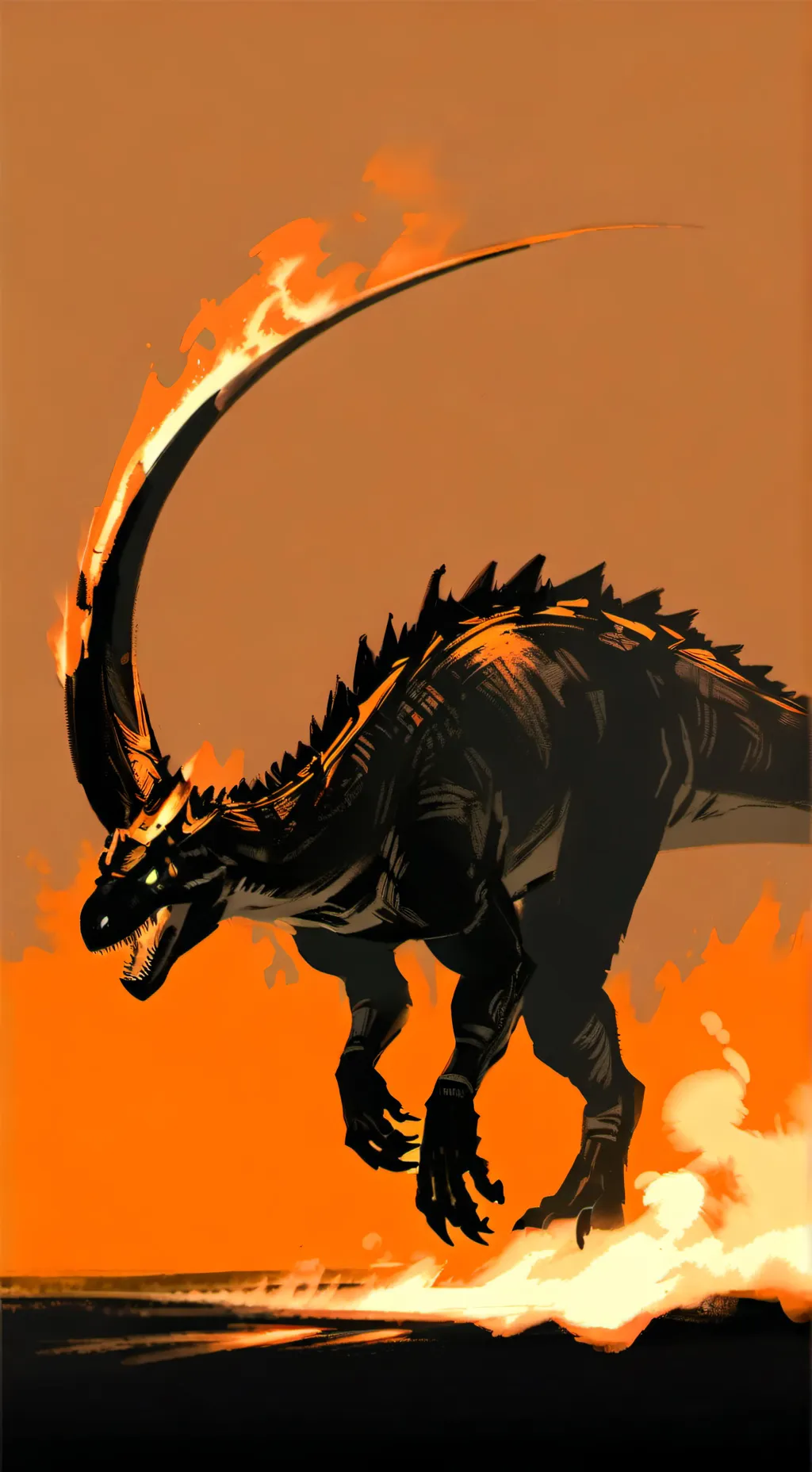 ai character: spinosaurio background