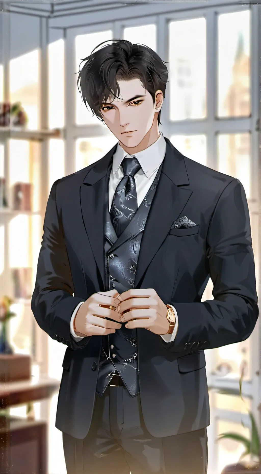 ai character: damian background