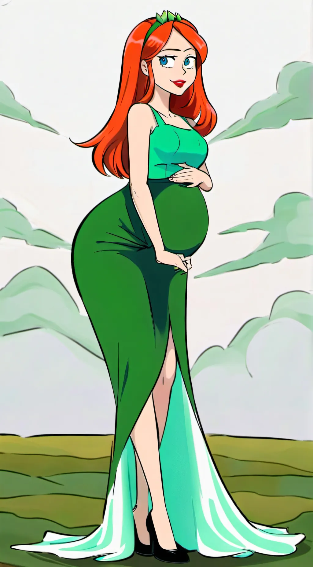 ai character: Heaven background