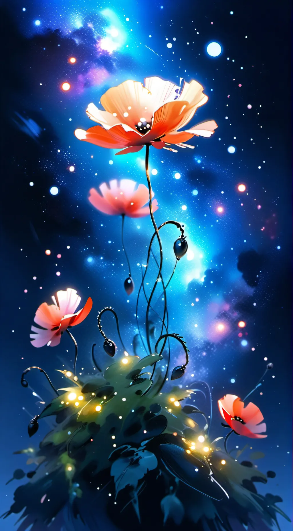 ai character: Smiling critters k background